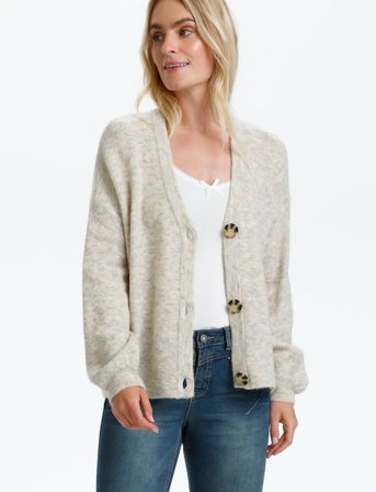 Cream Crmerle Oz Knit Cardigan - Beige - XXL