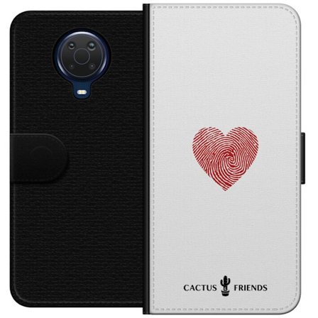 Yhteensopiva Lompakkokotelo Nokia Nokia G20 Cactus and Friends - Fingerprint Love