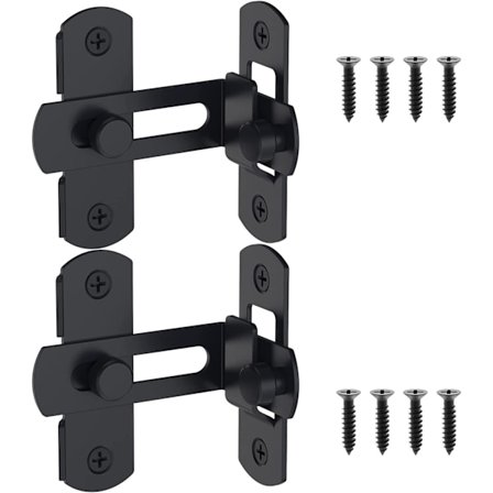 Flipdør Skydelås, 90 Graders Rustfrit Stål Vinkel Dør La