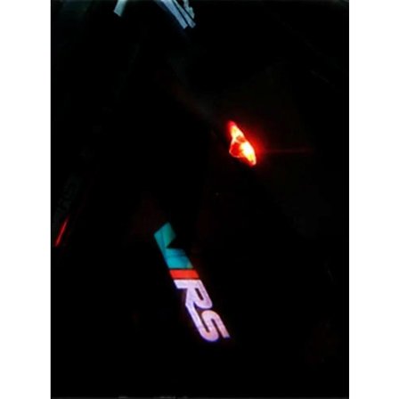 2 stk. Dørlys for bil, LED Ghost Shadow-projektorlampe, biltilbehør for VRS-logo Octavia A5 (2006 - 2013)[D]