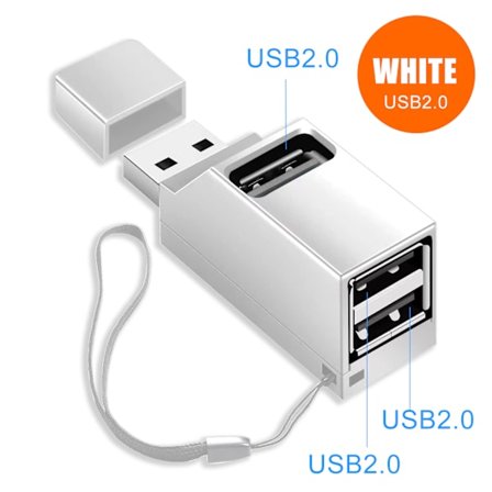 /NN/3-porttinen USB-keskitinjakaja kannettavalle tietokoneelle USB-laajennin USB-monisovitin hiirelle 3.0 * 1 keskitin 2.0 * 2 keskitin tulostimen 