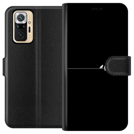 Kompatibel Tegnebogsetui til Xiaomi Redmi Note 10 Pro Minimalistiske fugle sort
