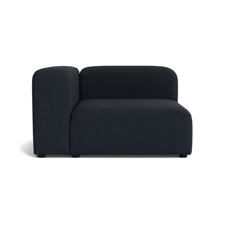 Milo chaiselong, venstrevendt - Loop Mørkeblå - 130x130x72 - Sofa, chaiselong