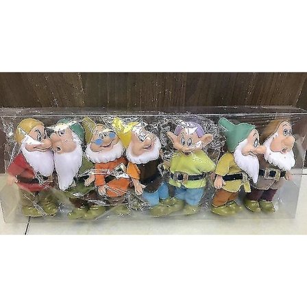 7 stk Disney Snehvit og de syv dvergene actionfigurleker 15 cm prinsesse PVC-dukker samleleker til bursdagsgave til barn