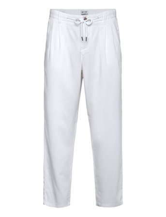 ONLY & SONS Onsleo Crop Linen Mix 0048 Pant - White - 31 x 30