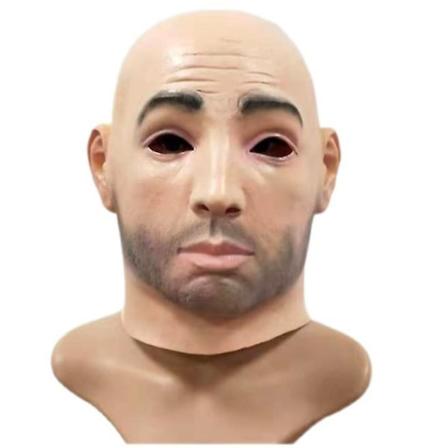 Halloween Latex Hodeplagg Maske Kjekk Mann Cosplay Store Øyne Skjønnhet Kjekk Gutt Gummi Hodeplagg Masker
