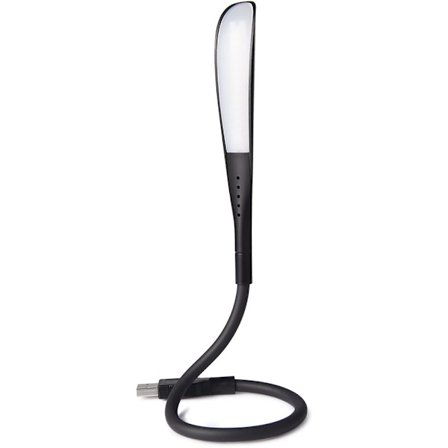 Dimbar USB-lampe Leselampe med 3 lysstyrkenivåer og trykknapp for bærbar PC