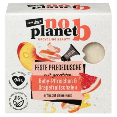 Ingen planet b/ Duschgel i tablettform/ persika och grapefruktsk