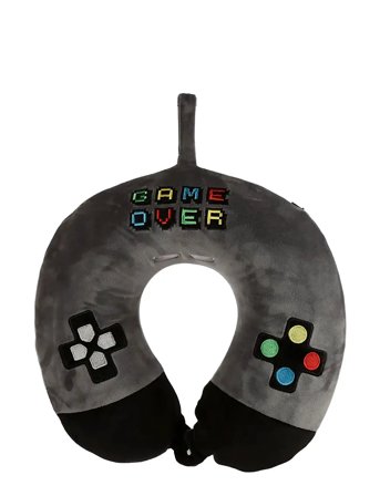 Puckator Relaxeazzz Nico The Penguin Adoramals Plush Memory Foam Travel Pillow - Black - ONE SIZE