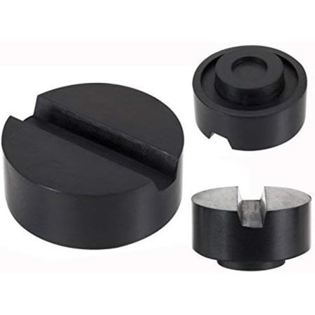 2 stk løftebukk, gummiblokk for bukk Perfekt for hydraulisk løfting av tunge gjenstander og solid beskyttelse av understellet