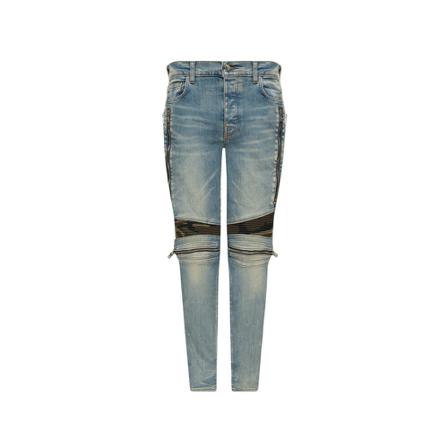 Amiri Jeans with zip details , Blauw , Heren , Maat: W34