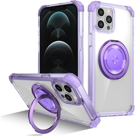 Mobilskal - iPhone 11 Pro Max - 360° Rotation - Stöttåligt - Lila