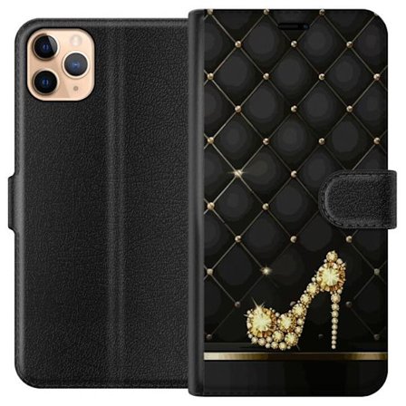 Kompatibel Tegnebogsetui til Apple iPhone 11 Pro Max Gyldig højhælet sko prydet med diamanter