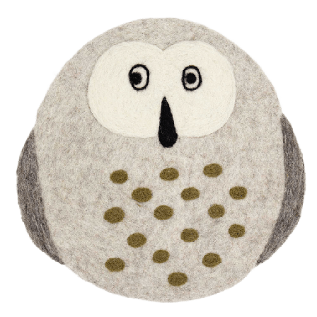 A World of Craft OWL Sittdyna Dynor Grå Ø 28 cm