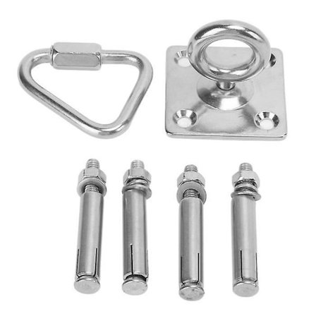 Hängmatta Stol Hängningssats Hängfäste Hängmatta Set med fyrkantig hängkrok