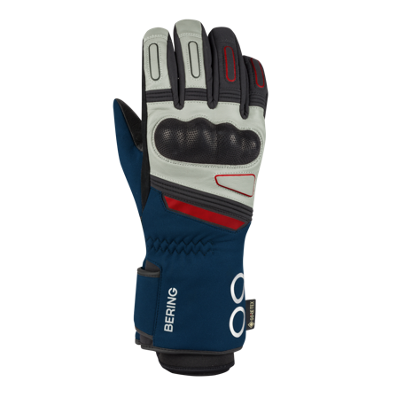 Bering Austral GTX MC-Handskar Marinblå/Grå/Röd S