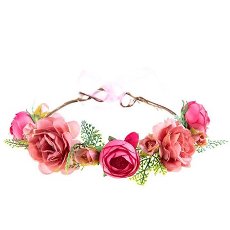 Kukkapanta Bohemian Flowers Wreath PINK