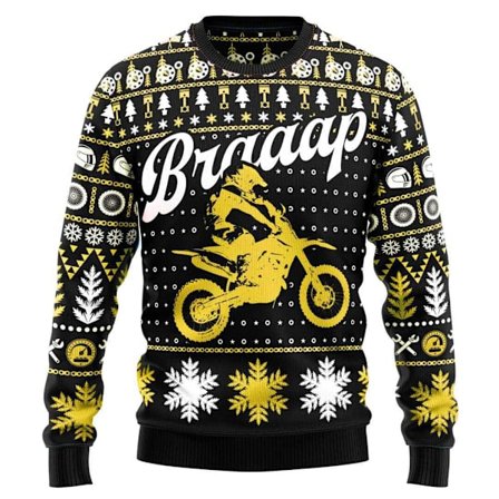 Herregenser 3D digitaltrykk avslappet mote trendy rund hals genser lange ermer