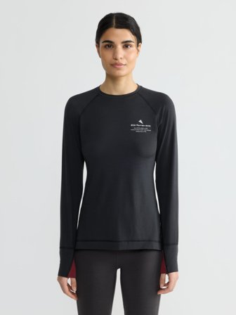 Klättermusen Fafne Crew LS T-shirt Dam - Raven - M