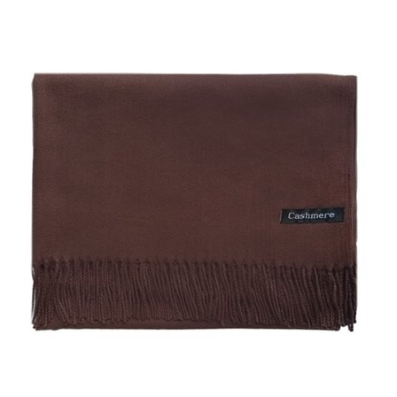 Stor 70x200 cm Cashmere halsduk för kvinnor - 38 färger, varm Pashmina sjal med tofsar