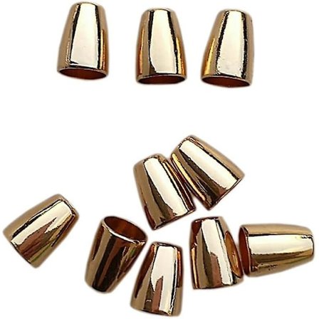 10 stk. Klokkeformede Gyldne Snorelåse Stopper Snorelåse Stopper Gave