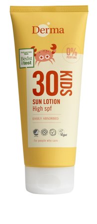 Derma Kids Sollotion SPF 30 200 ml, Skincare, Solcreme, Solcreme Til Børn