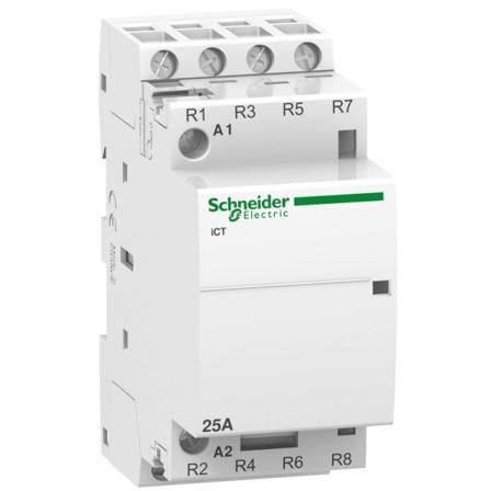 Schneider Electric A9C20837 Normkontaktor 25 A, 4P, 240 V, 4BR, Elfordeling & strømforsyning