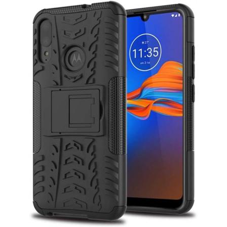 Motorola Moto E6 Plus Stöttåligt Skal Med Stöd Active Svart