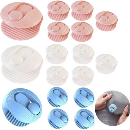 Täcke Clips, 18 st nålfria lakan clips halkfria täcke clips täcke clips för lakan gardiner strumpor (3 färger)