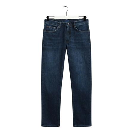 Gant - Straight - Blå - Herr - Storlek: S, Herr, Storlek: S