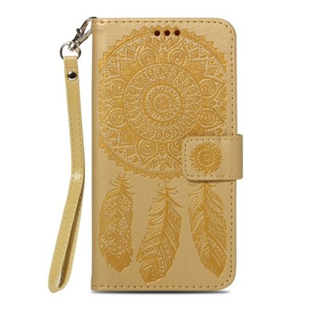 Imprint Dream Catcher Wallet Case for iPhone XS Max - Yellow