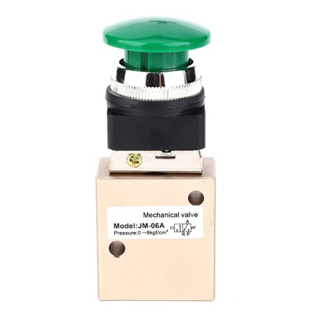 Pneumatisk Fjäderretur Tryckknapp Mekanisk Ventil PT 1 4 Tum