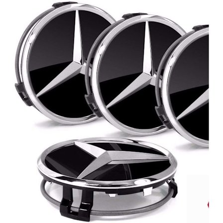 4x Original Mercedes-Benz Navkapsel Huv/Hjulskydd Hjulnavskydd-FX-