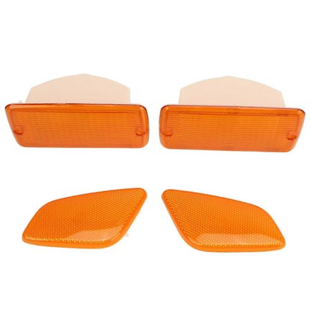 Blinklys i kofanger og sideblinklys hus 55055020AC erstatning for Jeep Wrangler YJ 1997?2006 Gul