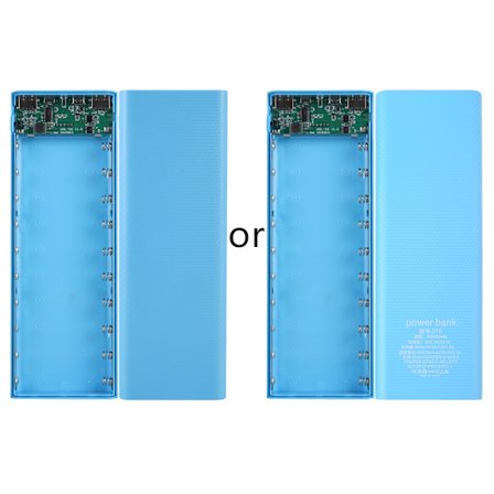 Löstagbar LCD-skärm Dubbel USB 10x18650 Batteri för Case Power Bank för Shell Extern Box utan batteri Trådlös Cha