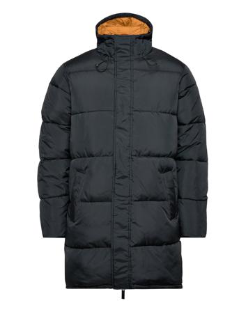 Repreve Puffer Long Jacket Thermo Black Knowledge Cotton Apparel