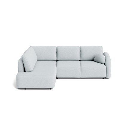 Trieste hjørnesovesofa, venstrevendt | open end - Aragon Krystal blå - 265x215x86 - Sofa, sovesofa