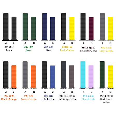 Klokkereim for Apple Watch iWatch 38/40/41mm - mørkegrønn + gul - stor størrelse