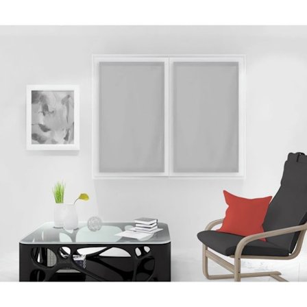 Pär av brise bise 45x120 cm DOLLY ljusgrå, av Soleil d'Ocre