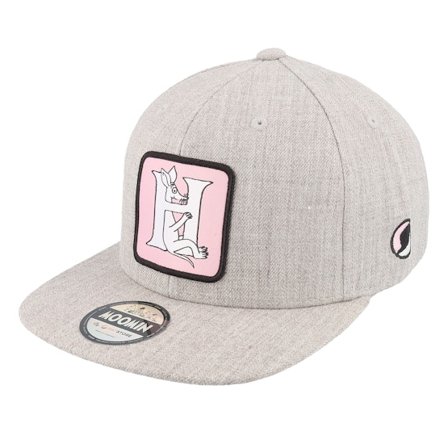 Kinder Moomin - Grau snapback Cap - Kinder Moomin Alphabet - H Heather Grey Snapback @ Hatstore