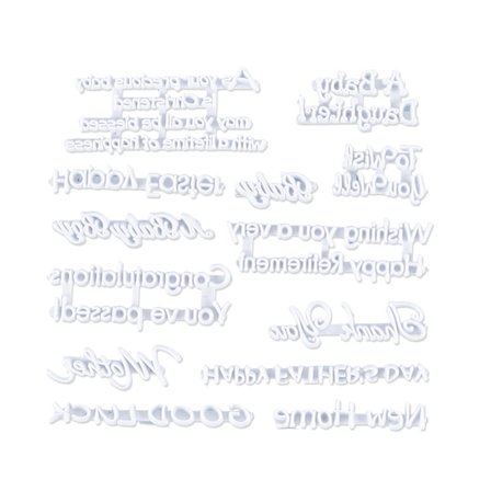 13 stk. Håndlavet 3D Sæbebar Håndværk Køkken Bagning Fondant Sæbeform Alfabet Tema