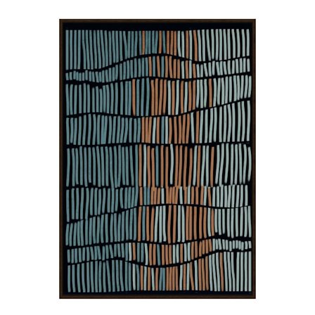 Rustiikkinen Mirage-maalaustaulu, 80x120cm, monivärinen ruskea