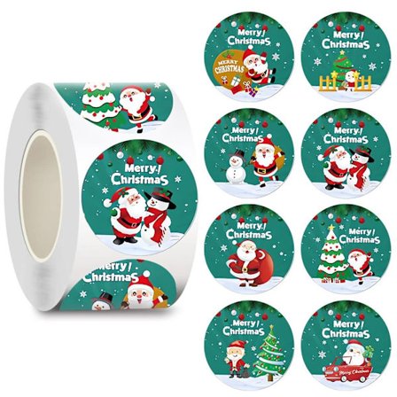 Juleklistermærker Label Klistermærker Klistermærkerulle