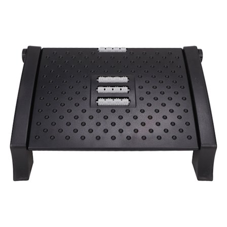 Ergonomisk Fodstøtte 6 Justerbar Højde Massage Under Bord Fodstøtte til Stødig Kontor Hjem