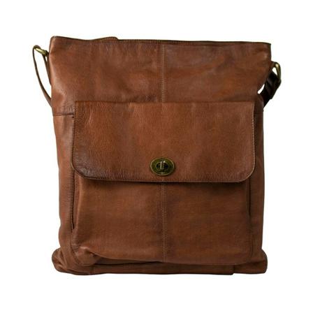 Re:designed Crossover leather Taske Brun, Dame Skuldertasker, Størrelse: ONE Size
