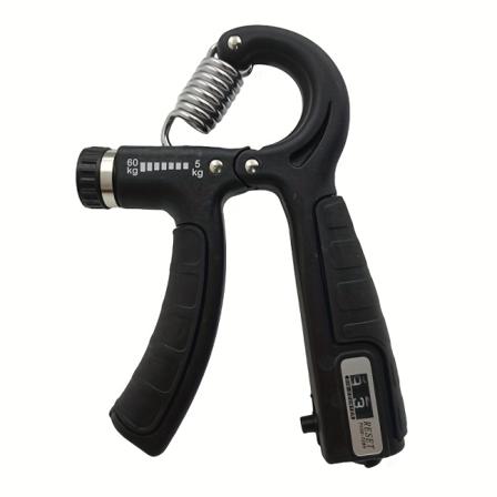 1st räknehandgreppsförstärkare, justerbar fingergripare, handledsträningsutrustning för hand- och fingerstyrketräning Black + Black Bag Tape Count