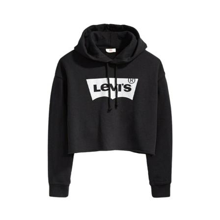 Levi's Graphic Raw Cut Hoodie Sequin Sort, Dame