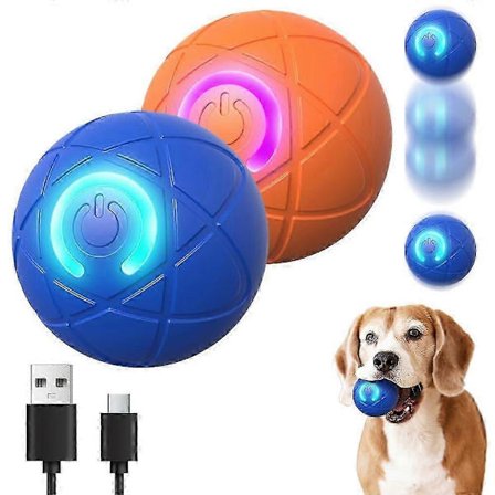 2025 Ny Rystende Hundebold, USB Genopladelig Interaktivt Legetøj, Automatisk Rystende & Rullende Boldlegetøj til Små, Mellemstore, Store Hunde