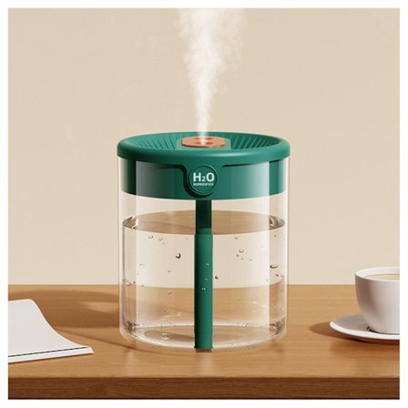 2L Stor Kapacitet Transparent Vattentank Luftfuktare Tyst Stor Dimmvolym Luftfuktare för Rum Sovsal