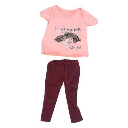 Byxor Kortärmad Skjorta 18 tum Dockkläder Outfit Nyfödd Baby Dockor KlädsetQD18-051